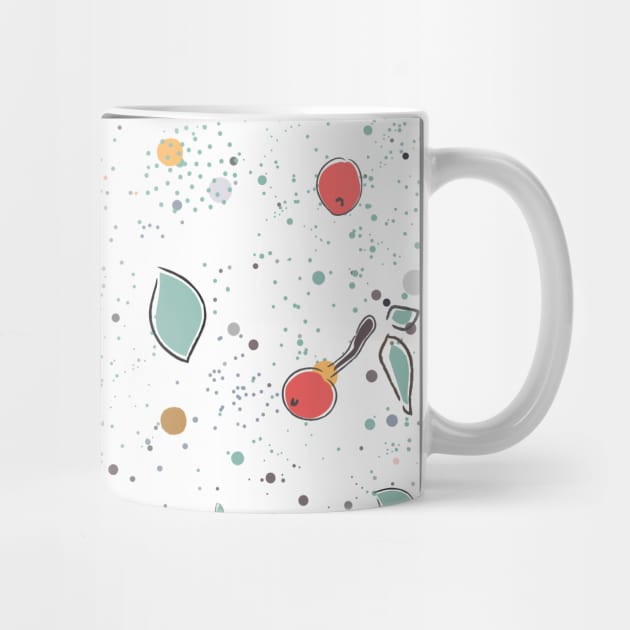 Cherry Pattern by Kristina Stellar Scandinavian Land